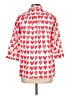 Max Mara Hearts Red 3/4 Sleeve Button-Down Shirt Size L - photo 2