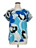 Monroe and Main Blue Short Sleeve Blouse Size XL - photo 1