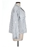 Max Studio Stripes Silver 3/4 Sleeve Blouse Size L - photo 4