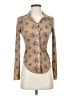 Wilfred Floral Tan Long Sleeve Blouse Size XS - photo 1