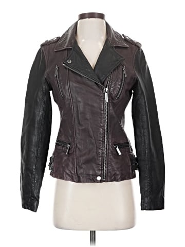 MICHAEL Michael Kors Leather Jacket (view 1)