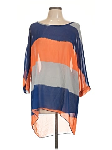 Allegra K 3/4 Sleeve Blouse (view 1)