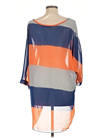 Allegra K 3/4 Sleeve Blouse (view 2)