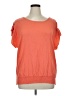 Nina Leonard Orange Short Sleeve Top Size 1X - photo 1