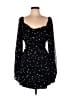 ASOS 100% Polyester Stars Black Cocktail Dress Size 14 - photo 1