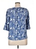 MICHAEL Michael Kors Blue 3/4 Sleeve Blouse Size XL - photo 2