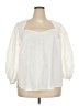 ELOQUII Elements Ivory 3/4 Sleeve Blouse Size 18 - photo 1