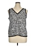 Halogen 100% Polyester Black Sleeveless Blouse Size XL - photo 1