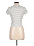 Uniqlo Stripes Silver Short Sleeve Turtleneck Size L - photo 2