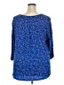 PREMISE Blue 3/4 Sleeve Blouse Size 2X - photo 2