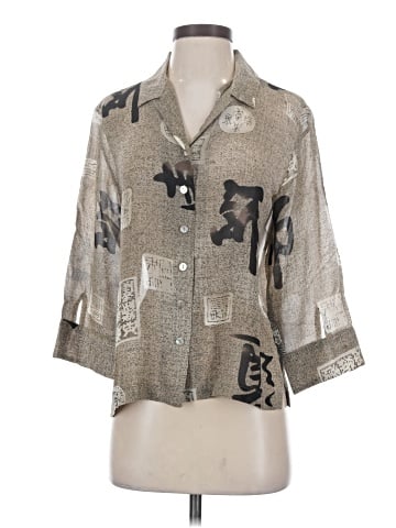 Chico's Design 3/4 Sleeve Silk Top (view 1)