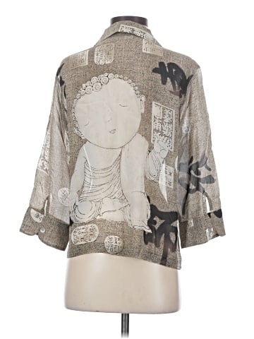 Chico's Design 3/4 Sleeve Silk Top (view 2)