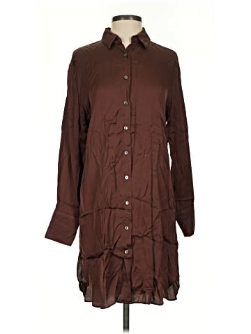Olivaceous Long Sleeve Button-Down Shirt (view 1)