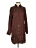 Olivaceous Brown Long Sleeve Button-Down Shirt Size S - photo 1