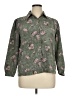 Assorted Brands Floral Green Long Sleeve Blouse Size XL - photo 1