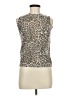 MNG Tan Sleeveless Blouse Size M - photo 1
