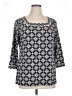Magnolia Grace Black 3/4 Sleeve Top Size XL - photo 1