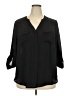 Torrid Black 3/4 Sleeve Blouse Size 2X Plus (2) - photo 1