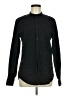 H&M Solid Black Long Sleeve Button-Down Shirt Size M - photo 1