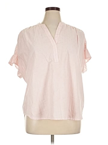 Crown & Ivy Short Sleeve Blouse (view 1)