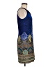 Sandra Darren Paisley Blue Cocktail Dress Size 8 (petite) - photo 4