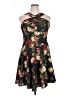 Alexia Admor 100% Polyester Floral Black Cocktail Dress Size 14 - photo 1