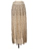 Zara 100% Polyester Animal Print Gold Casual Skirt Size S - photo 1
