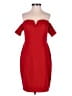 Aidan Mattox 100% Polyester Solid Red Cocktail Dress Size 4 - photo 1