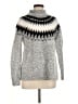 ASPEN Chevron-herringbone Gray Turtleneck Sweater Size M - photo 1