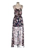 Fate 100% Polyester Floral Blue Cocktail Dress Size M - photo 2