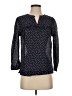 J.Crew Polka Dots Black Long Sleeve Blouse Size XS - photo 1