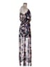 Fate 100% Polyester Floral Blue Cocktail Dress Size M - photo 4