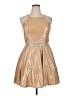 Assorted Brands 100% Polyester Metallic Gold Cocktail Dress Size XL - photo 1