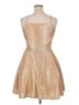 Assorted Brands 100% Polyester Metallic Gold Cocktail Dress Size XL - photo 2