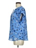 Apt. 9 Blue Short Sleeve Blouse Size M - photo 5