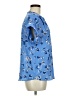 Apt. 9 Blue Short Sleeve Blouse Size M - photo 4