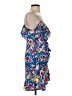 Topshop 100% Polyester Print Blue Cocktail Dress Size 4 - photo 4
