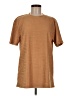 Unbranded 100% Polyester Chevron-herringbone Brown Short Sleeve T-Shirt Size M - photo 1