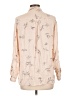 Zara Basic Print Tan Long Sleeve Blouse Size L - photo 2