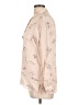 Zara Basic Print Tan Long Sleeve Blouse Size L - photo 5