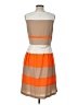 New Directions Color Block Orange Cocktail Dress Size 12 - photo 2