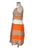 New Directions Color Block Orange Cocktail Dress Size 12 - photo 5