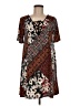 BCBGeneration Paisley Brown Casual Dress Size M - photo 1
