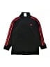 Adidas 100% Polyester Black Track Jacket Size 7 - photo 1
