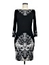 Cache Graphic Black Cocktail Dress Size M - photo 1