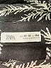 Zara 100% Baumwolle Tropical Black Short Sleeve Button-Down Shirt Size 11 - 12 - photo 3