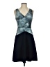 Bailey 44 100% Leather Graphic Blue Cocktail Dress Size S - photo 1