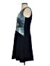 Bailey 44 100% Leather Graphic Blue Cocktail Dress Size S - photo 5