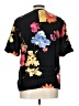 Casual Corner Floral Black Short Sleeve Blouse Size L - photo 2