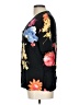 Casual Corner Floral Black Short Sleeve Blouse Size L - photo 5